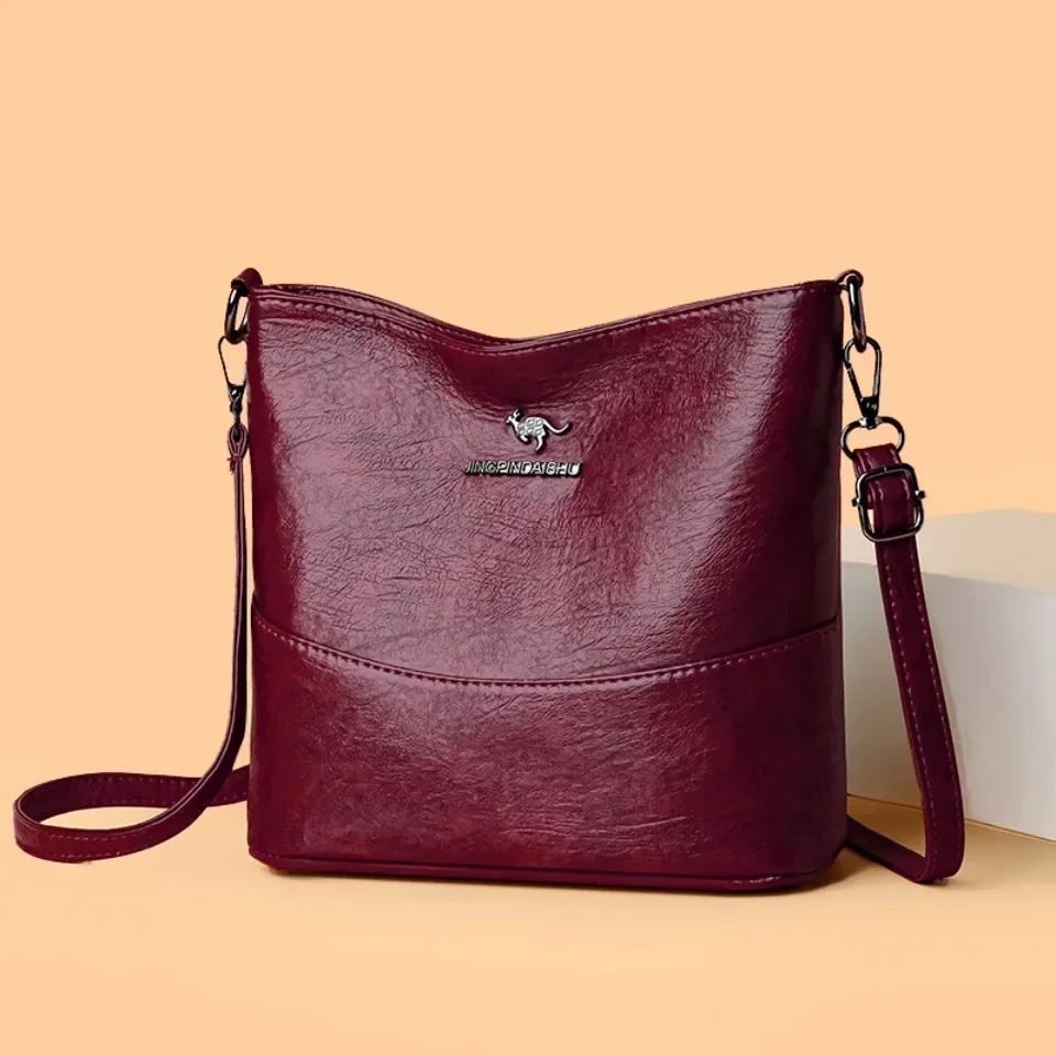 Interior Design Japan - Soft Pu Leather Crossbody Bag for