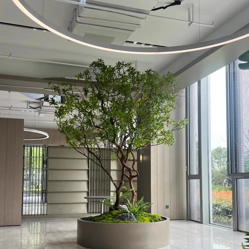 Interior Design Landscape - Artificial greenery, interior living room decoration,