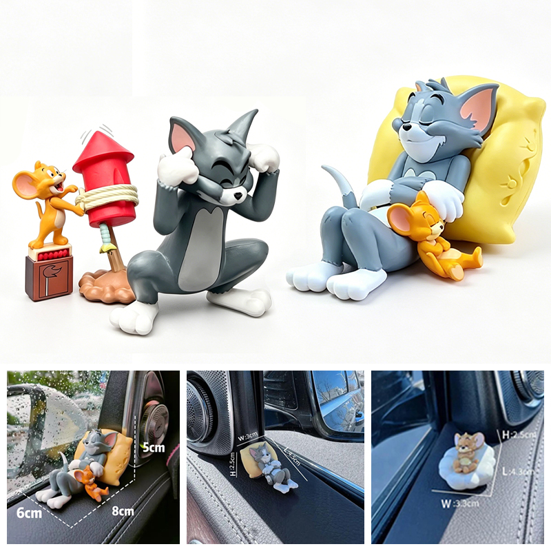 Interior Design Mockup - Kawaii Tom Jerry Mini Figure Ornament