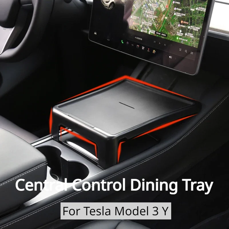 Interior Design Mockup - Dining Tray for Tesla Model 3