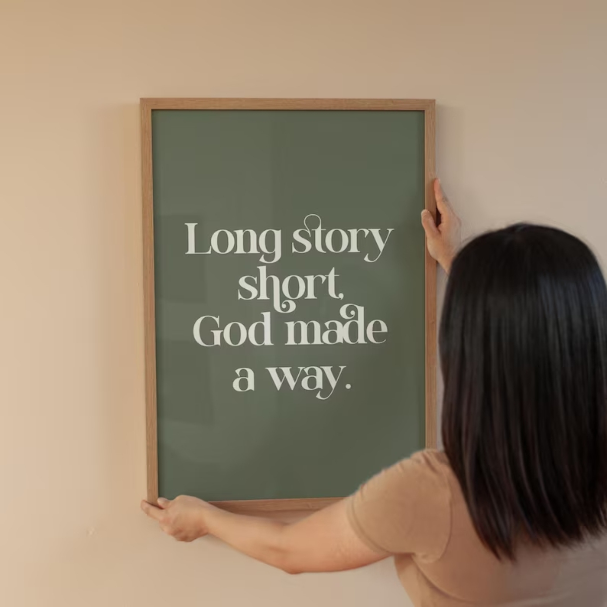 Long Story Short God Made A Wa - Interior Design Living Room recension och pris