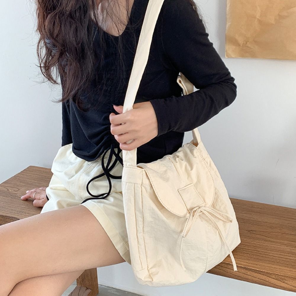 Korean Style Flap Nylon Bow Cr - Interior Design Korean Style recension och pris