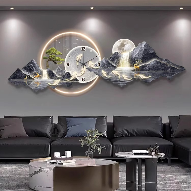 Luxury Light Wall clock Living - Interior Design Kitchen And Living Room recension och pris