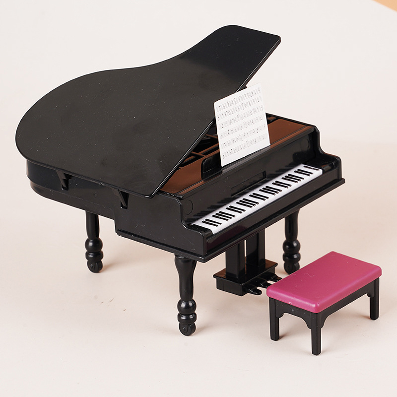 1:12 Dollhouse Miniature Piano - Interior Design Living Room recension och pris