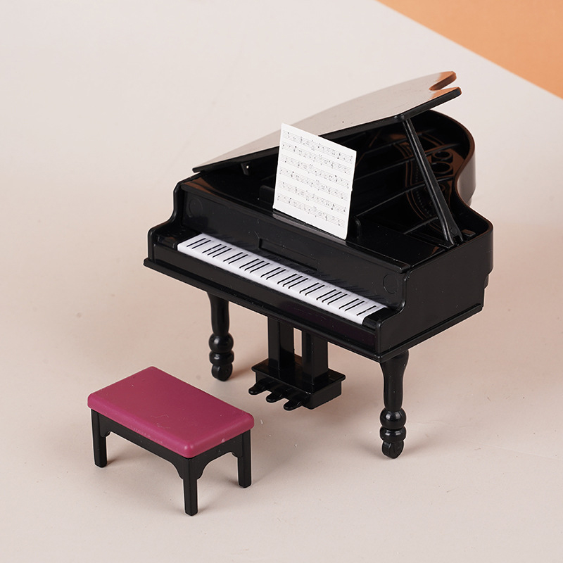 1:12 Dollhouse Miniature Piano - Interior Design Living Room recension och pris
