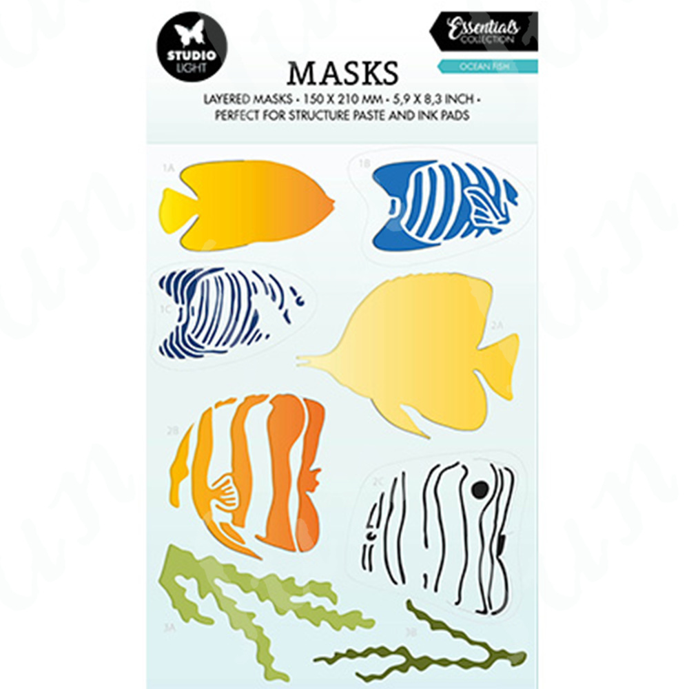 2023 New Ocean Fish Stencils M - Interior Design Paper recension och pris