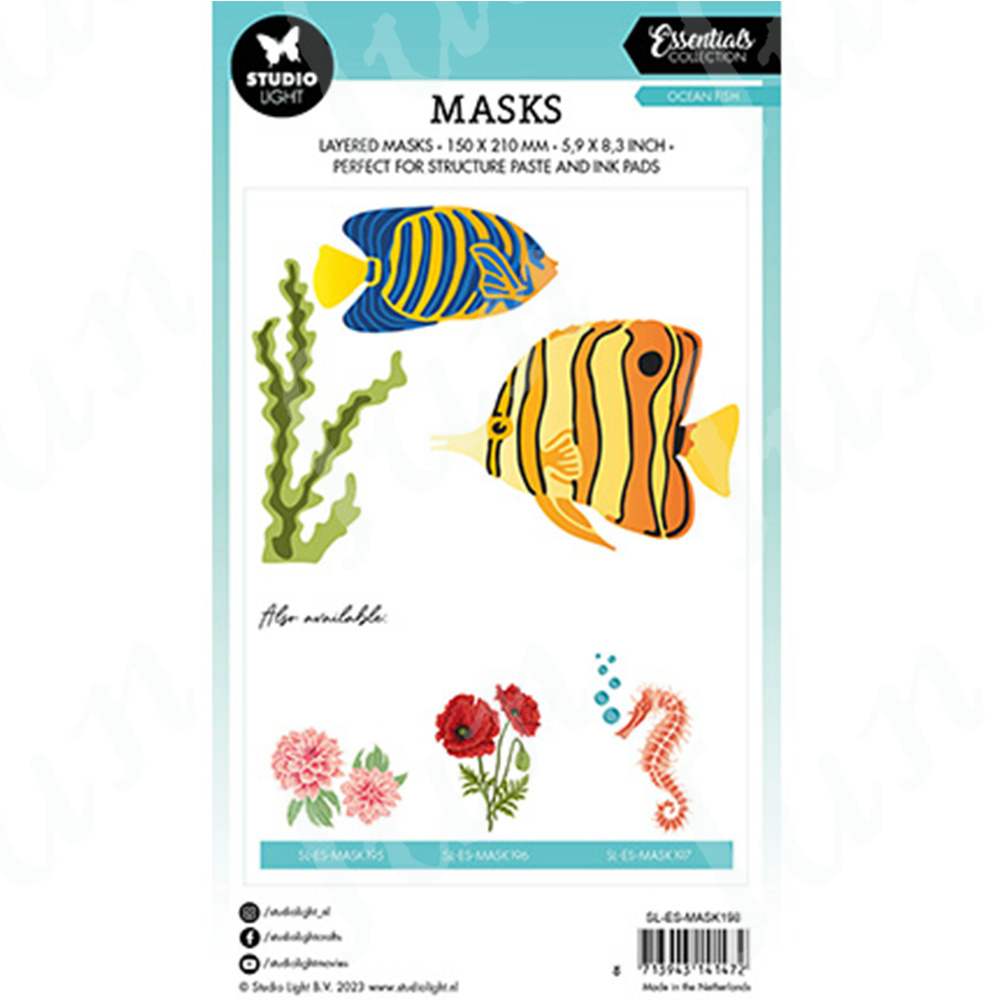2023 New Ocean Fish Stencils M - Interior Design Paper recension och pris