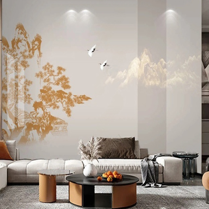 Elegant Chinese Hand-Painted P - Interior Design Landscape recension och pris