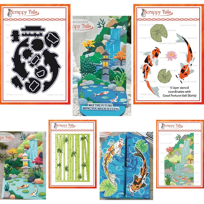 Ragonflies Bamboo Pond Koi Fis - Interior Design Paper recension och pris
