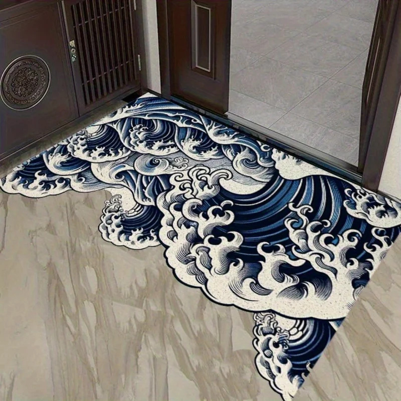 VIKAMA Abstract Wave Design Ru - Printed Rug Abstract recension och pris
