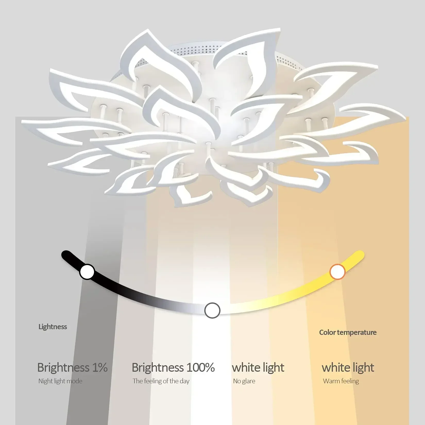 Designer LED Petal Chandelier  - Interior Design Kitchen And Living Room recension och pris