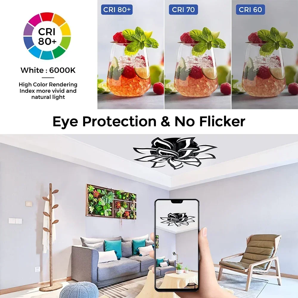 Designer LED Petal Chandelier  - Interior Design Kitchen And Living Room recension och pris