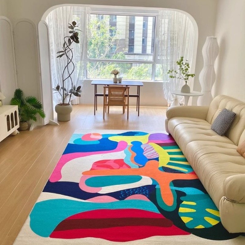 Abstract Fluid Pattern Print F - Printed Rug Abstract recension och pris