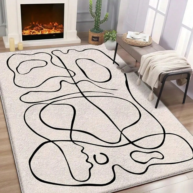 Abstract Fluid Pattern Print F - Printed Rug Abstract recension och pris