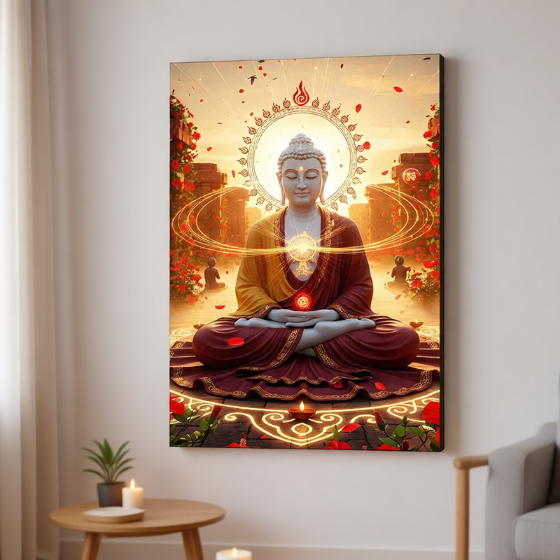 Modern Oriental Buddha Wall Ar - Interior Design Zen recension och pris