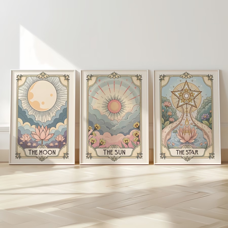 Modern Boho Tarot Sun And Moon - Interior Design Living Room recension och pris