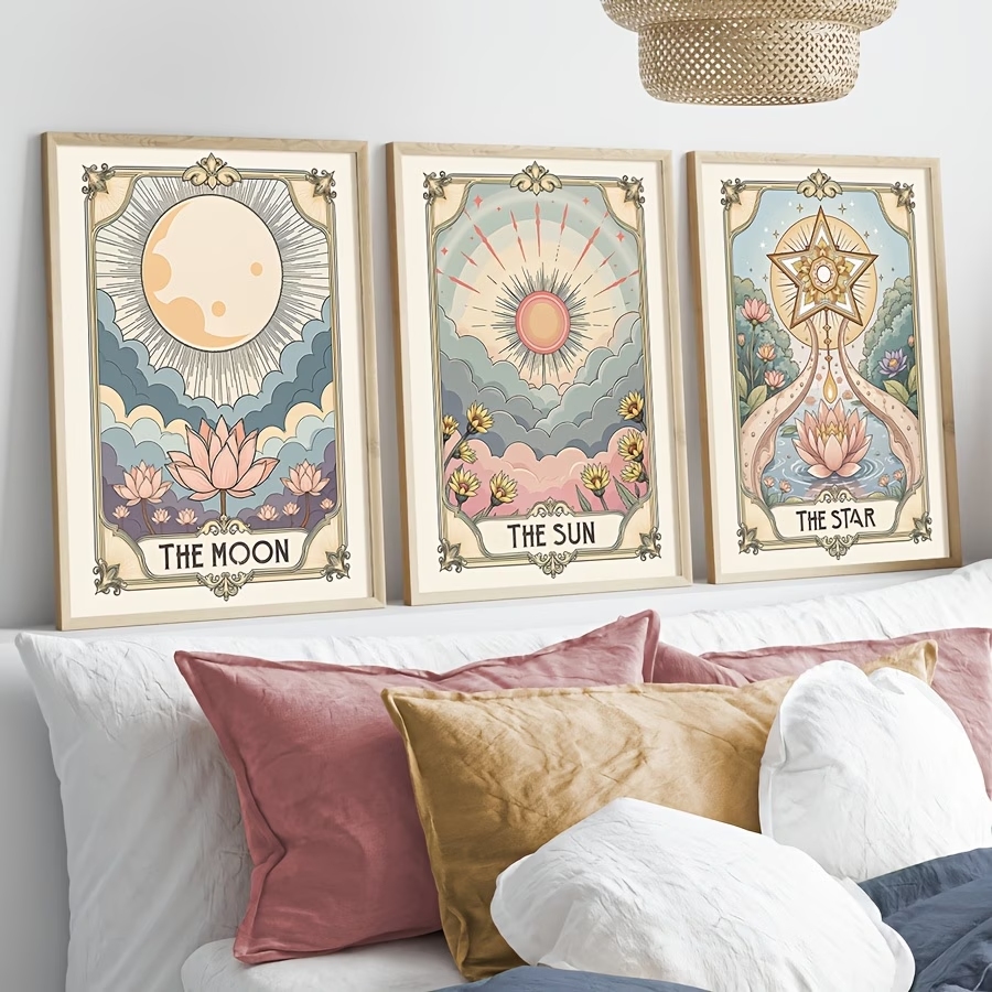 Modern Boho Tarot Sun And Moon - Interior Design Living Room recension och pris