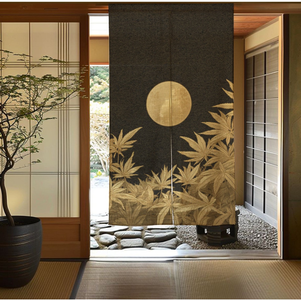 Elegant Japanese Zen Moon Bamb - Interior Design Zen recension och pris
