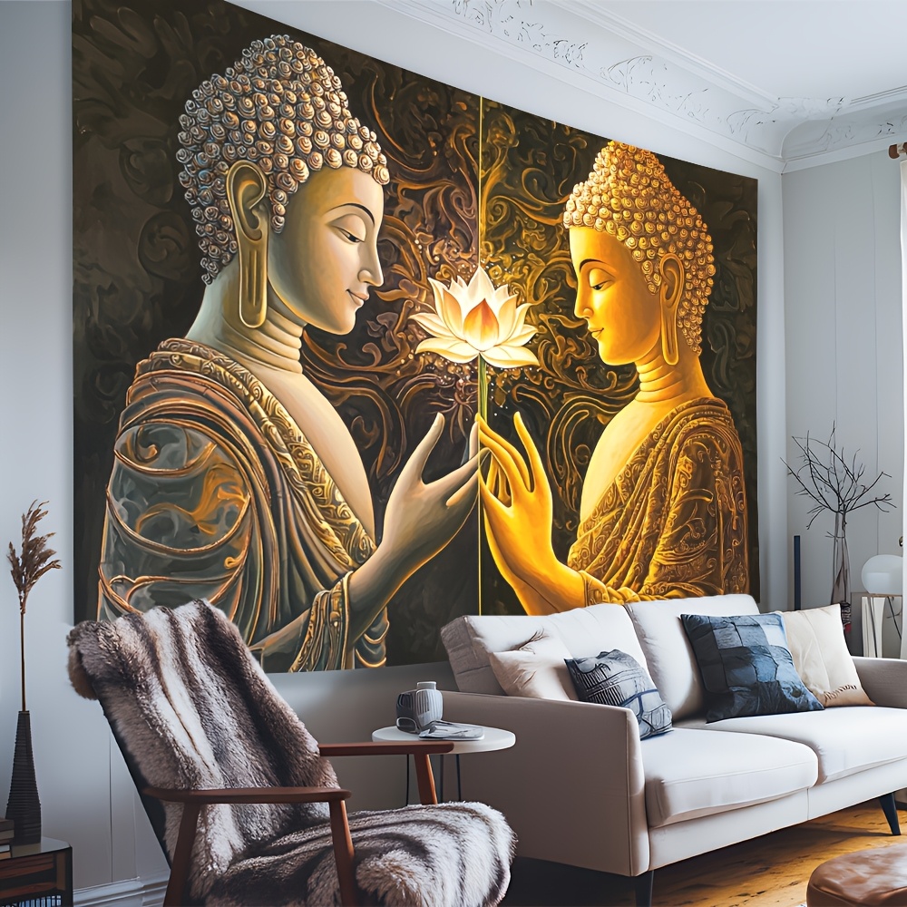 Buddha Lotus Wall Tapestry Spi - Interior Design Zen Style recension och pris