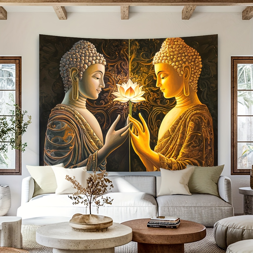 Buddha Lotus Wall Tapestry Spi - Interior Design Zen Style recension och pris