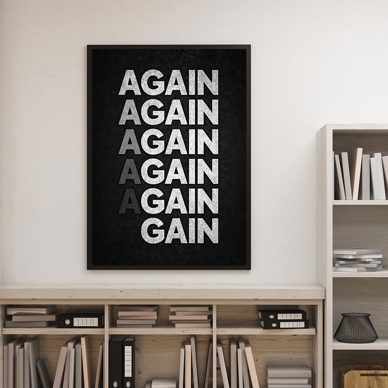 No Excuses Motivational Poster - Interior Design Living Room recension och pris