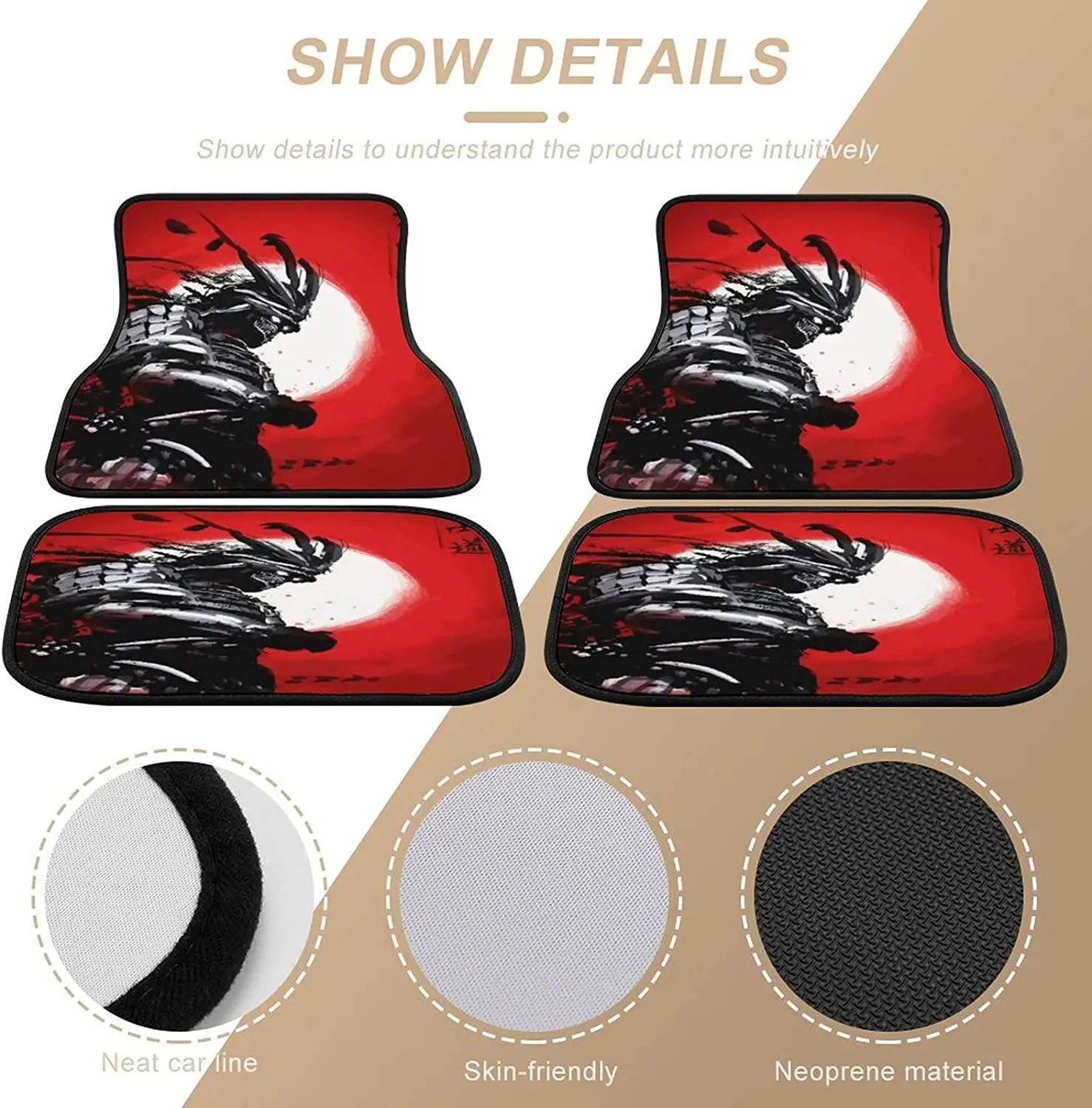 Japan Samurai in Moon Back Car - Interior Design Japan recension och pris