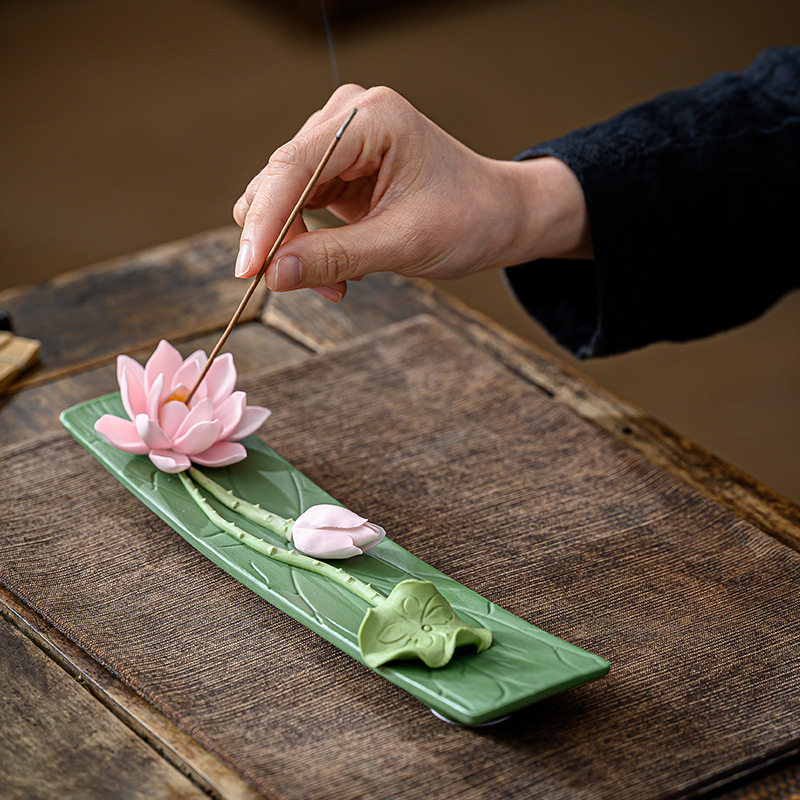 CZ ceramic handmade lotus thre - Interior Design Zen recension och pris