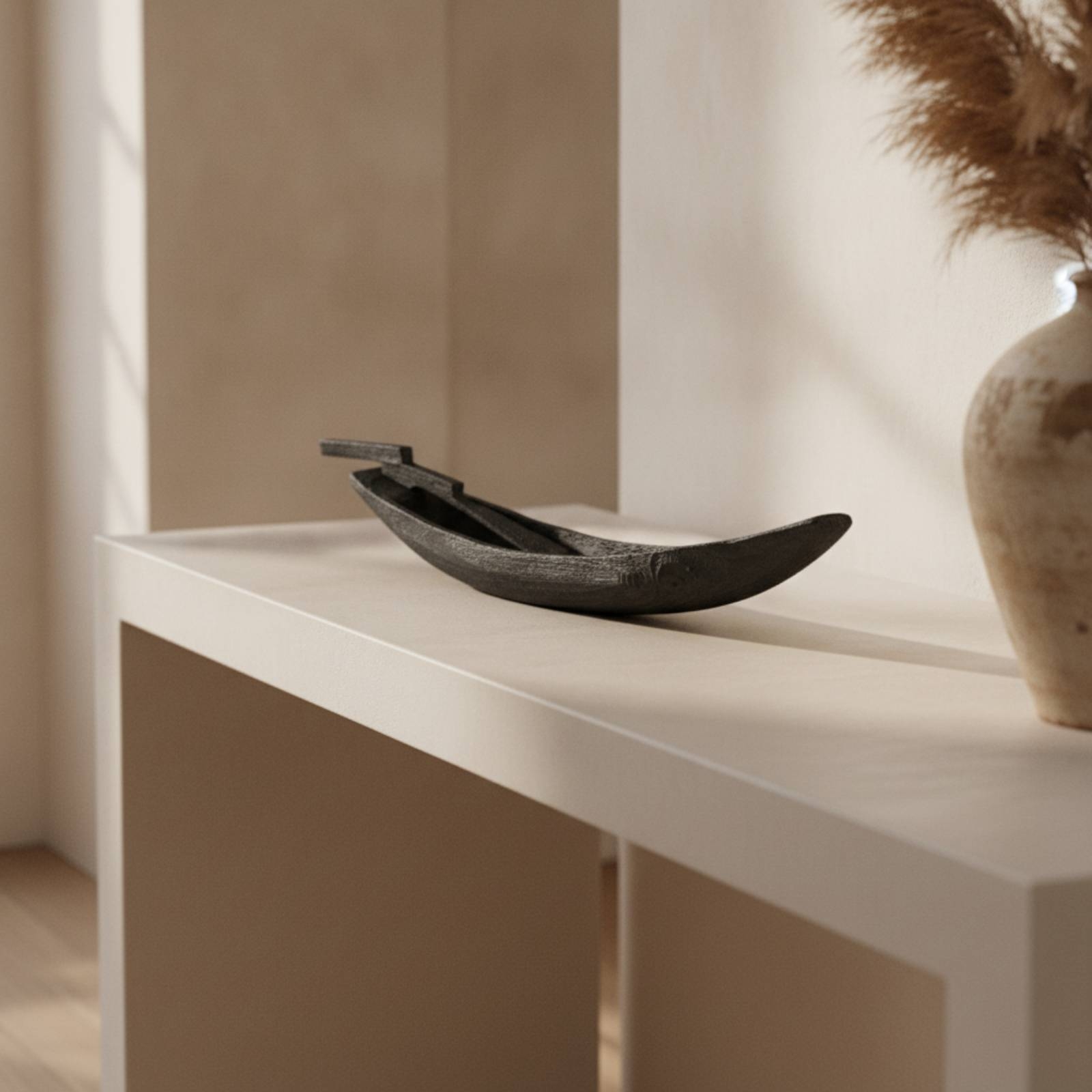 Wooden Boat Ornament Handmade  - Interior Design Zen recension och pris