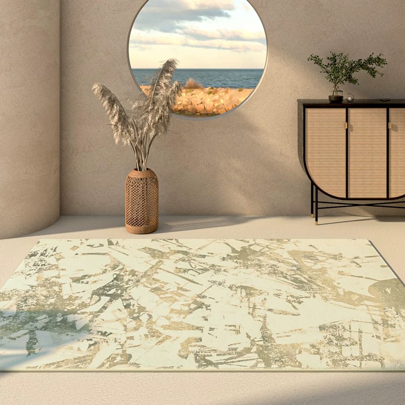 Japandi Wabi-sabi Living Room  - Printed Rug Abstract recension och pris