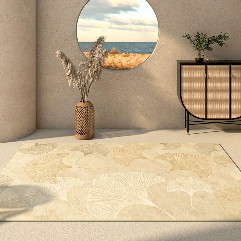 Japandi Wabi-sabi Living Room  - Printed Rug Abstract recension och pris