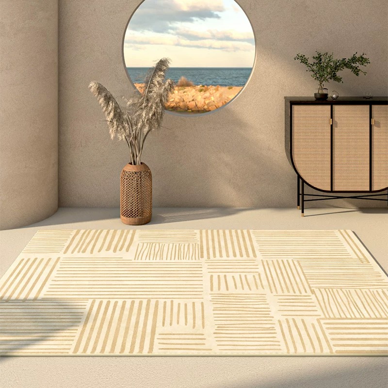 Japandi Wabi-sabi Living Room  - Printed Rug Abstract recension och pris
