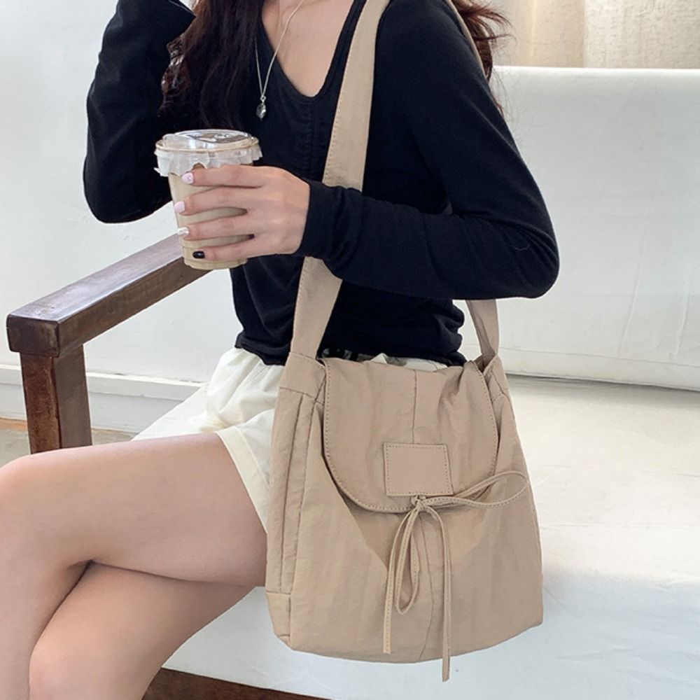 Korean Style Flap Nylon Bow Cr - Interior Design Korean Style recension och pris
