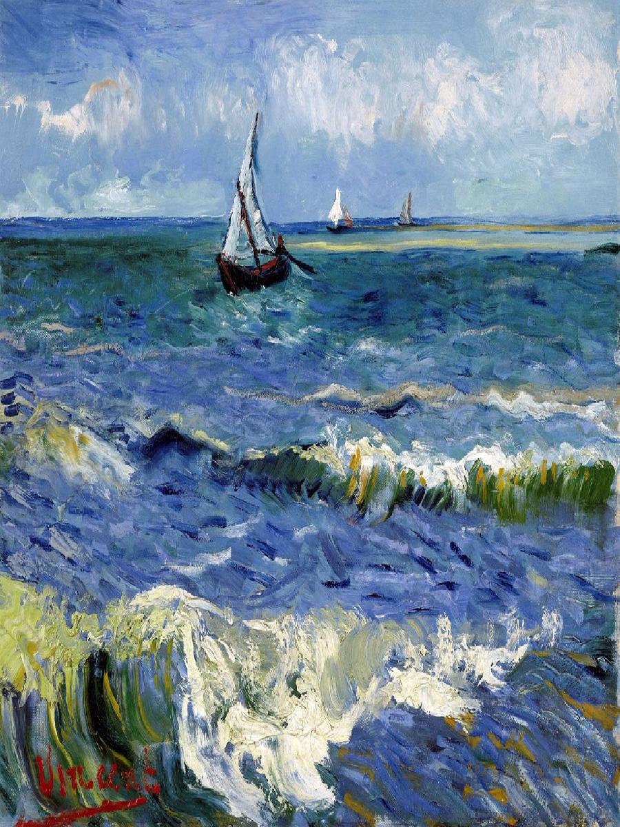 Vincent van Gogh Seascape Post - Interior Design Landscape recension och pris
