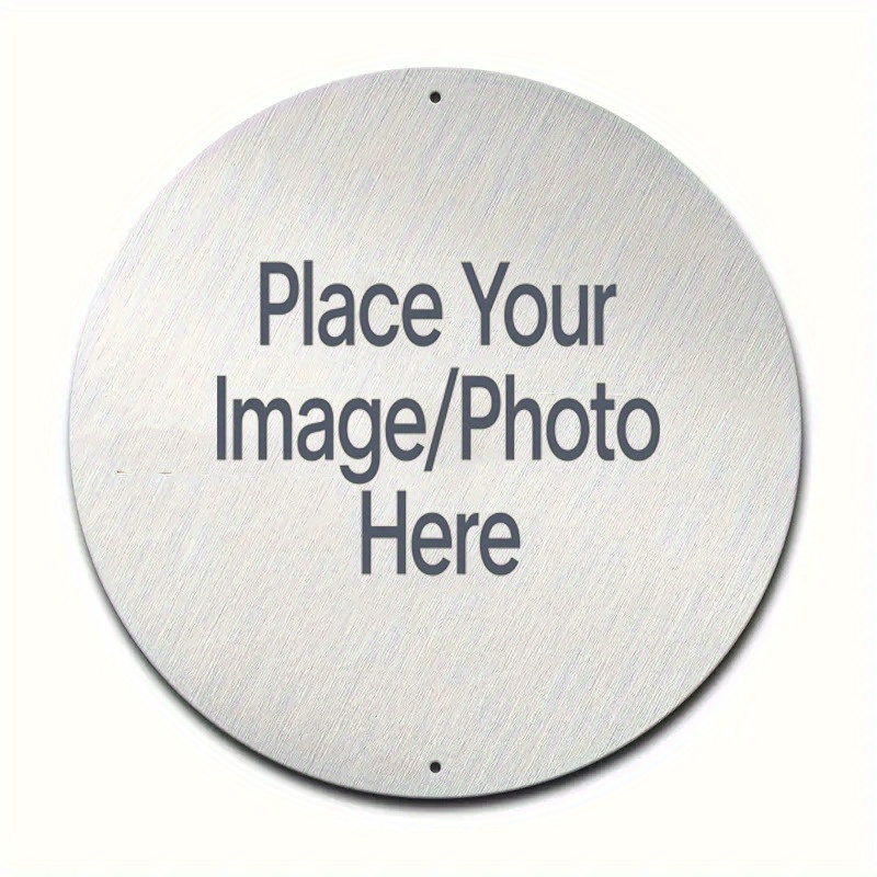 Custom Round Metal Sign with Y - Interior Design Living Room recension och pris