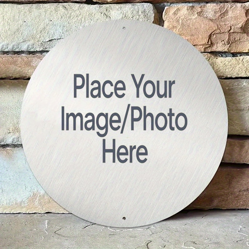Custom Round Metal Sign with Y - Interior Design Living Room recension och pris