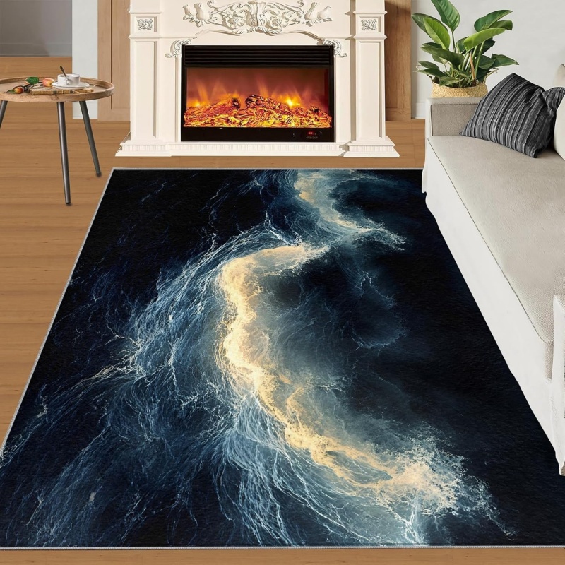 Nature Woman Face Area Rug Abs - Printed Rug Abstract recension och pris