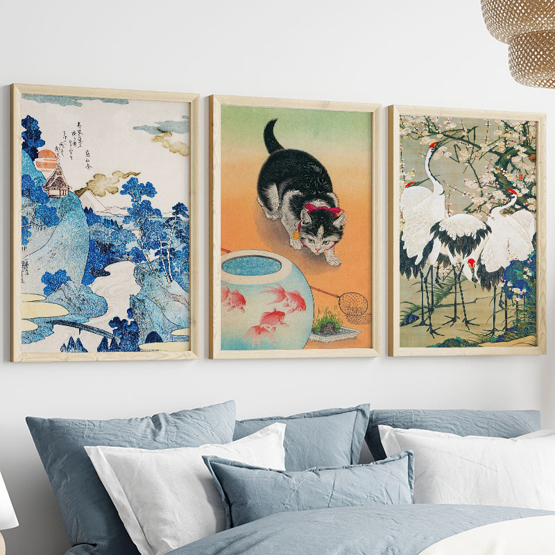 Japanese Katsushika Hokusai Ca - Interior Design Japan recension och pris
