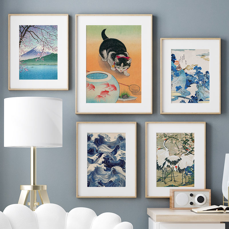 Japanese Katsushika Hokusai Ca - Interior Design Japan recension och pris