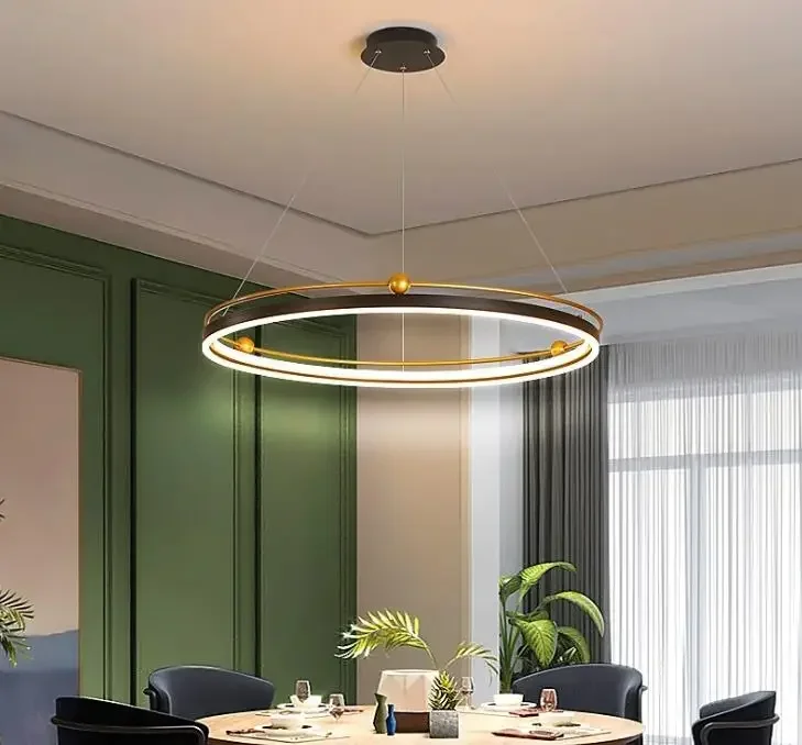 Modern led chandelier circle l - Interior Design Online Free recension och pris