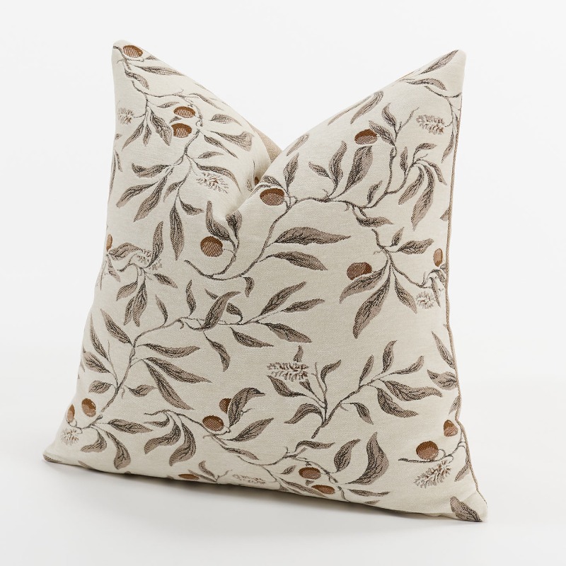 Cream Beige Chenille Botanical - Textured Throw Natural recension och pris