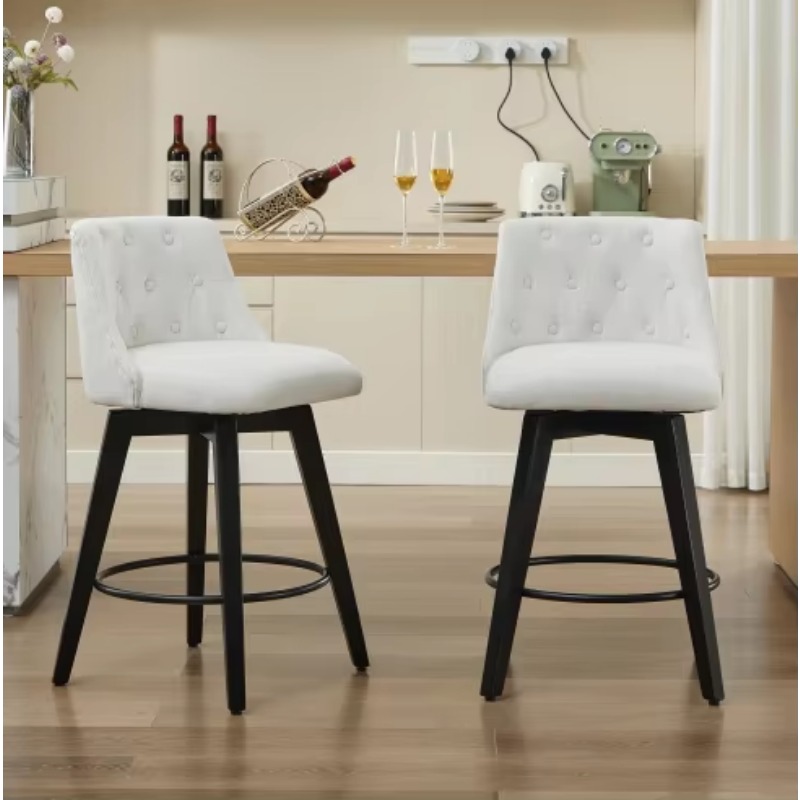 Modern style fabric bar stool  - Interior Design Kitchen And Living Room recension och pris