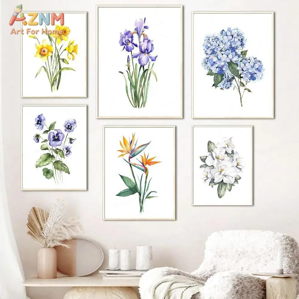AZNM Elegant Wildflower Art Bl - Interior Design Living Room recension och pris